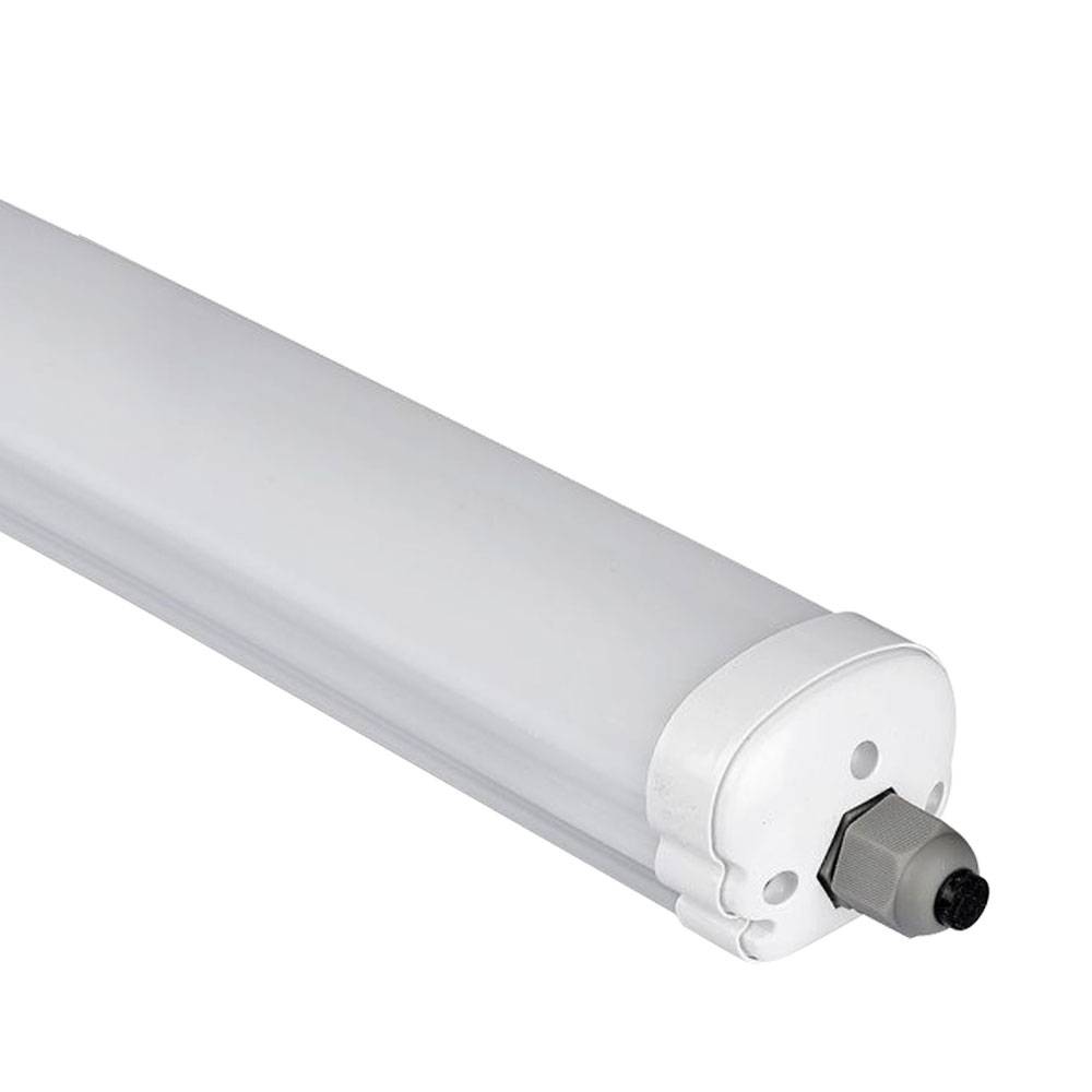 Wannenleuchte Feuchtraum Deckenleuchte Werkstatt Garagen Keller Leuchtstoffröhre, IP65, 36 Watt LED 4320 Lumen 6400K kaltweiß, LxBxT 120x8,6x7cm