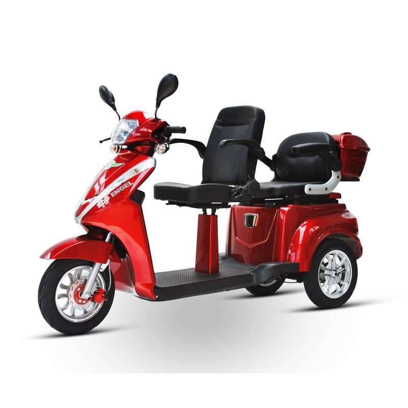 ECO ENGEL 503 Rot, 25 km/h Dreirad Roller mit 30 Ah Lithium Akku Herausnehmbar