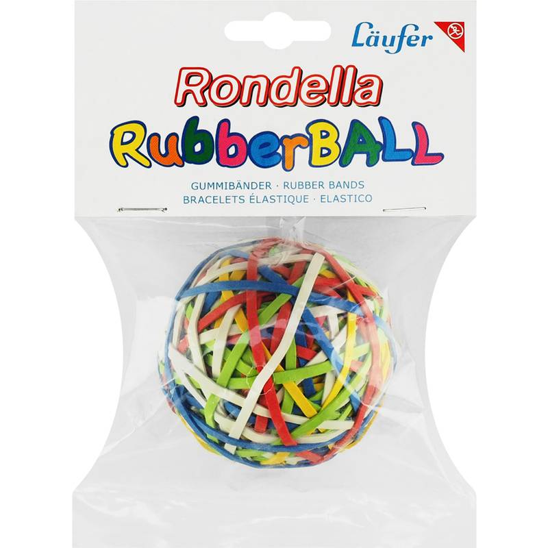 Läufer Gummibänder RONDELLA Rubberball im Beutel - 130 g
