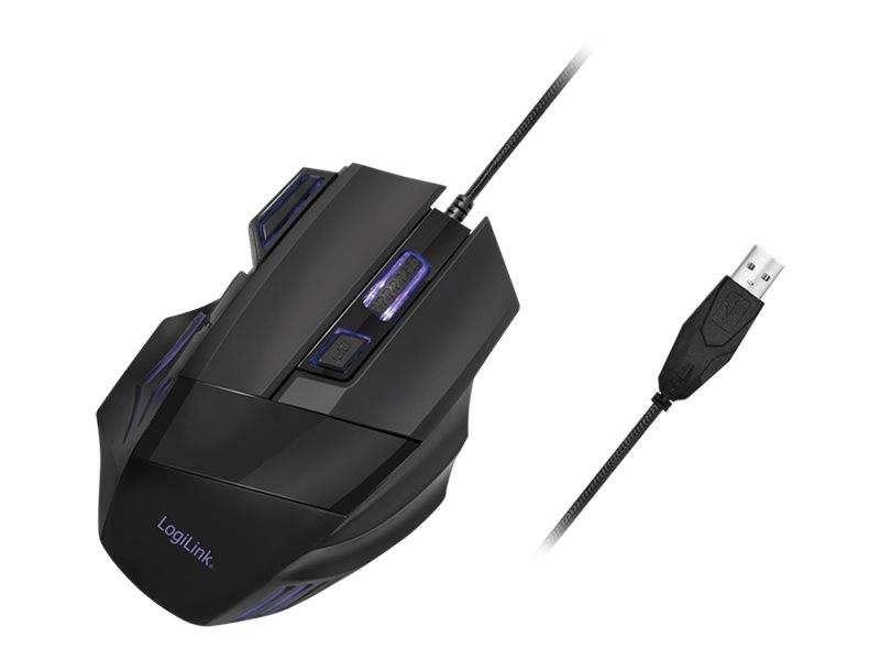 LogiLink - Maus - ergonomisch - optisch - 7 Tasten