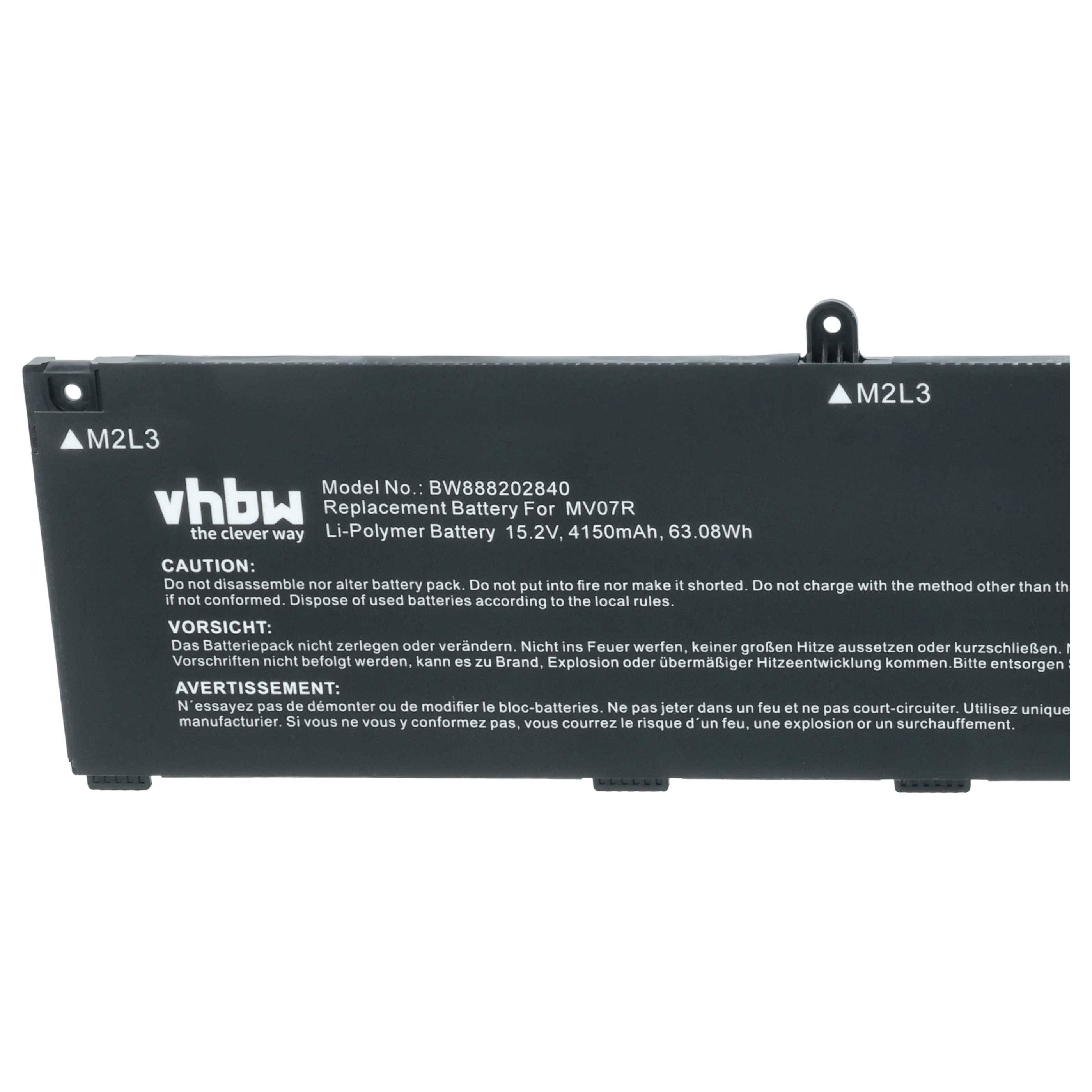 vhbw Akku kompatibel mit Dell G3 15 3500 WDP8D, G5 15 5500, G3 3590, G5 5500, G5 5505 Notebook (4150 mAh, 15,2 V, Li-Polymer)