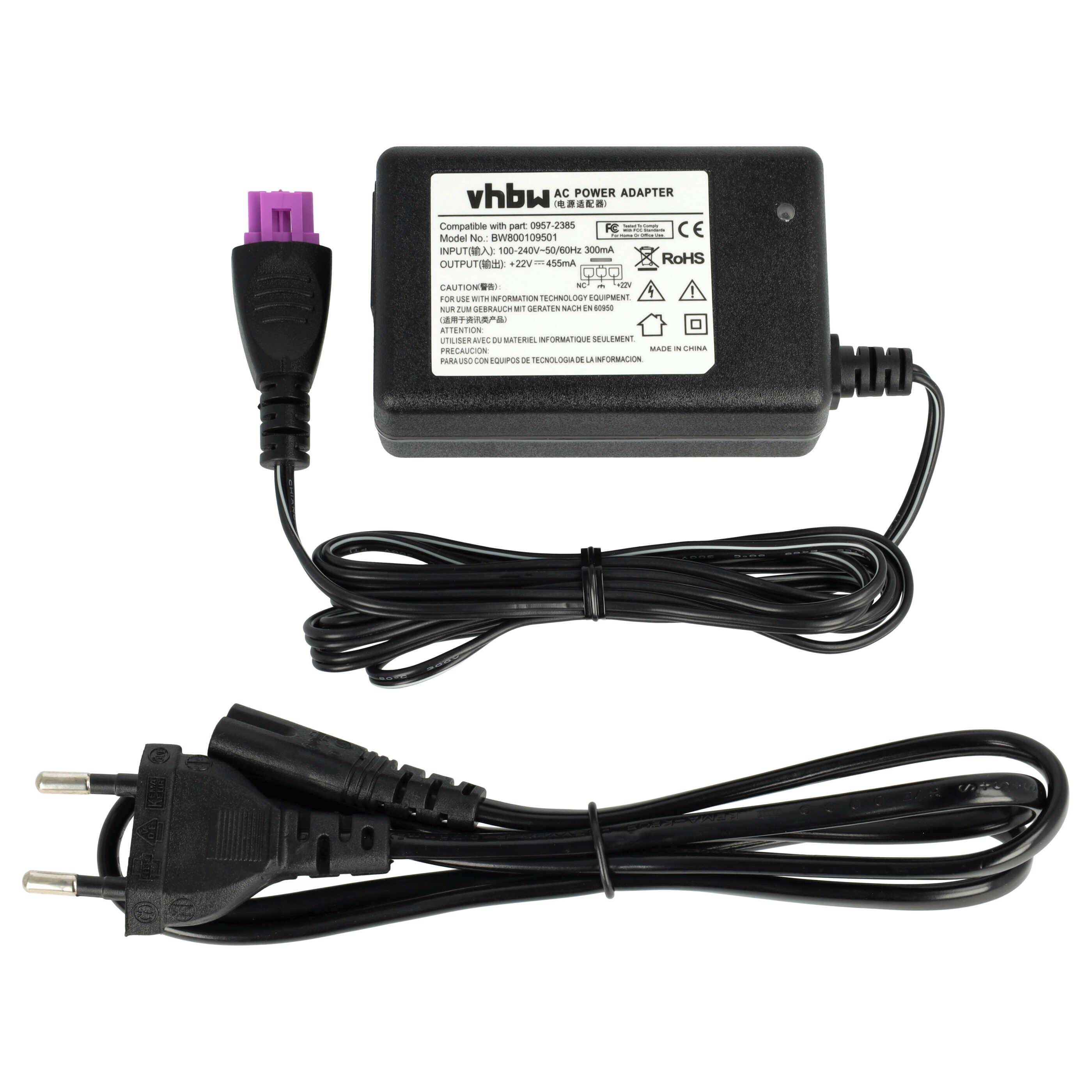 vhbw Netzteil kompatibel mit HP DeskJet 10, 15, 25; HP OfficeJet 26 Drucker - 200 cm