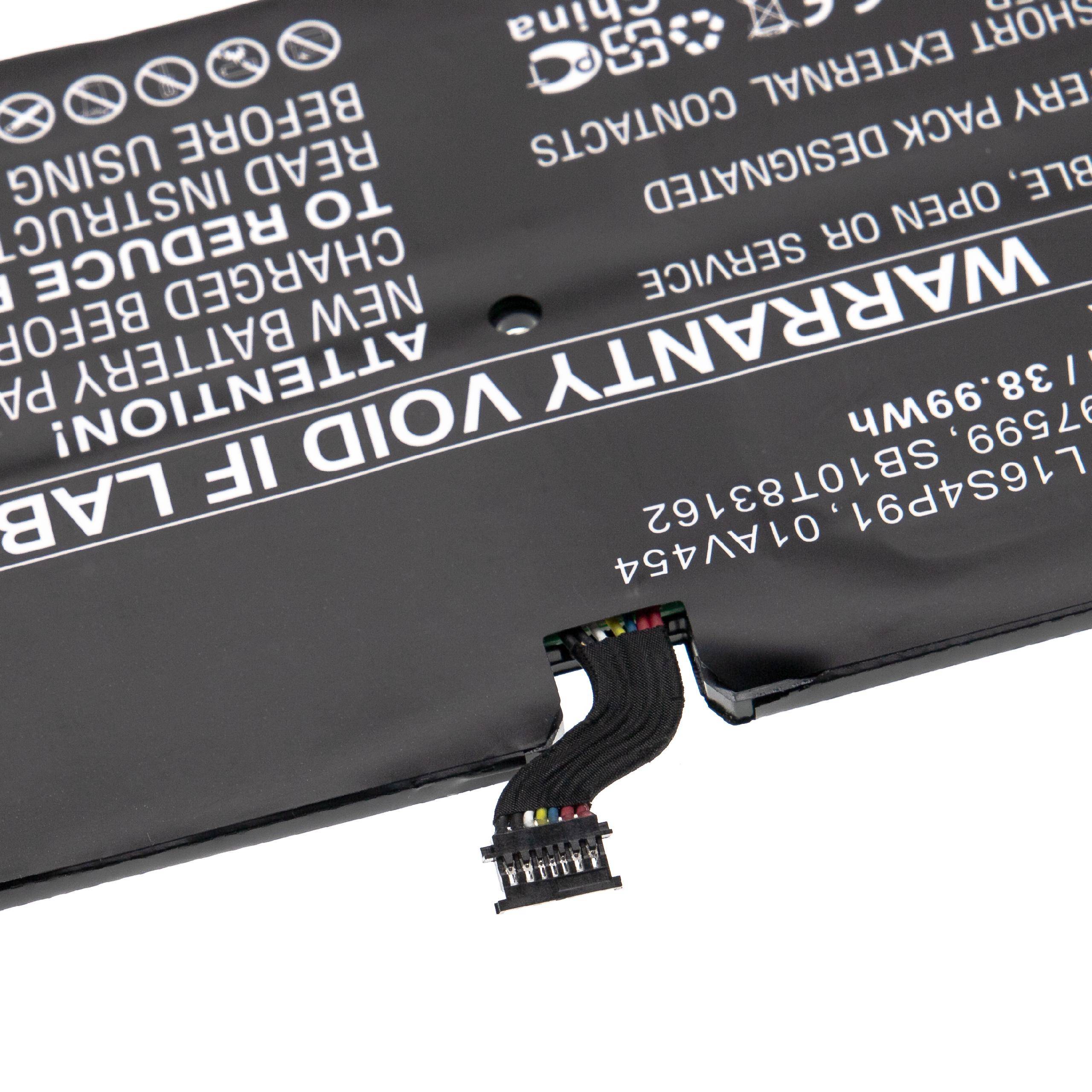 vhbw Akku Ersatz für Lenovo 01AV454 | 5B10W13919, L16L4P91, L16M4P91, L16S4P91 für Tablet Pad (5050mAh, 7.72V, Li-Polymer)
