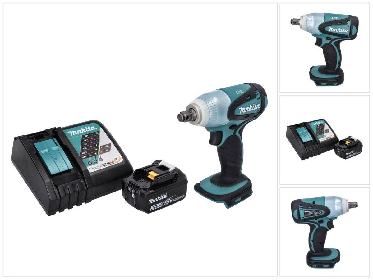 Makita DTW 251 RF1 Akku Schlagschrauber 18 V 230 Nm 1/2" + 1x Akku 3,0 Ah + Ladegerät