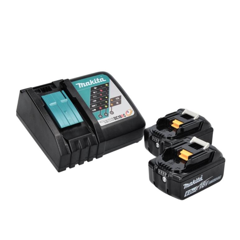 Makita DHP 487 RG Akku Schlagbohrschrauber 18 V 40 Nm Brushless + 2x Akku 6,0 Ah + Ladegerät