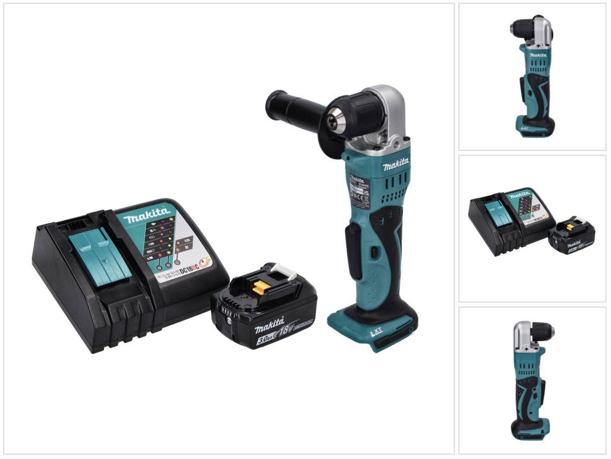 Makita DDA 351 RF1 Akku Winkelbohrmaschine 18 V 13,5 Nm + 1x Akku 3,0 Ah + Ladegerät