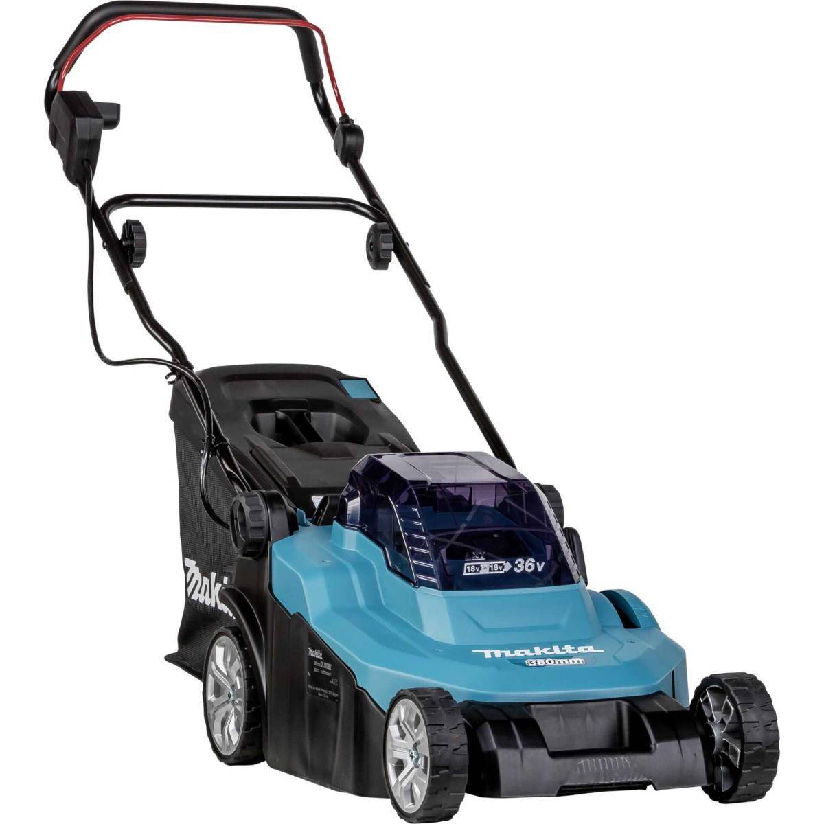 Makita DLM382PT2 - Rasenmäher - schnurlos - 18 V - 5 Ah - 2 Akkus, ohne Ladegerät