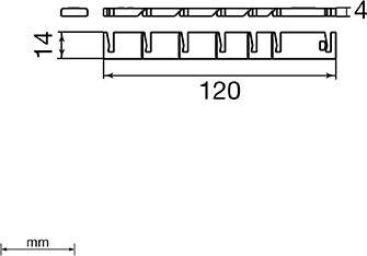 Unex Rückhaltesteg lichtgrau 40850