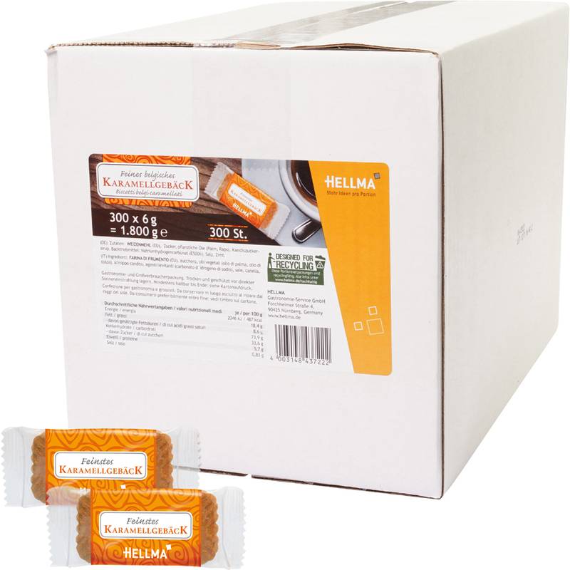HELLMA Feines belgisches Karamellgebäck, im Karton