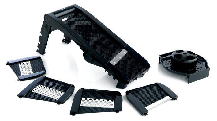 Gemüsehobel, Multi-Slicer, Mandoline, schwarz