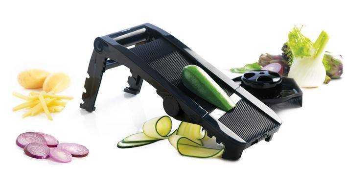 Gemüsehobel, Multi-Slicer, Mandoline, schwarz