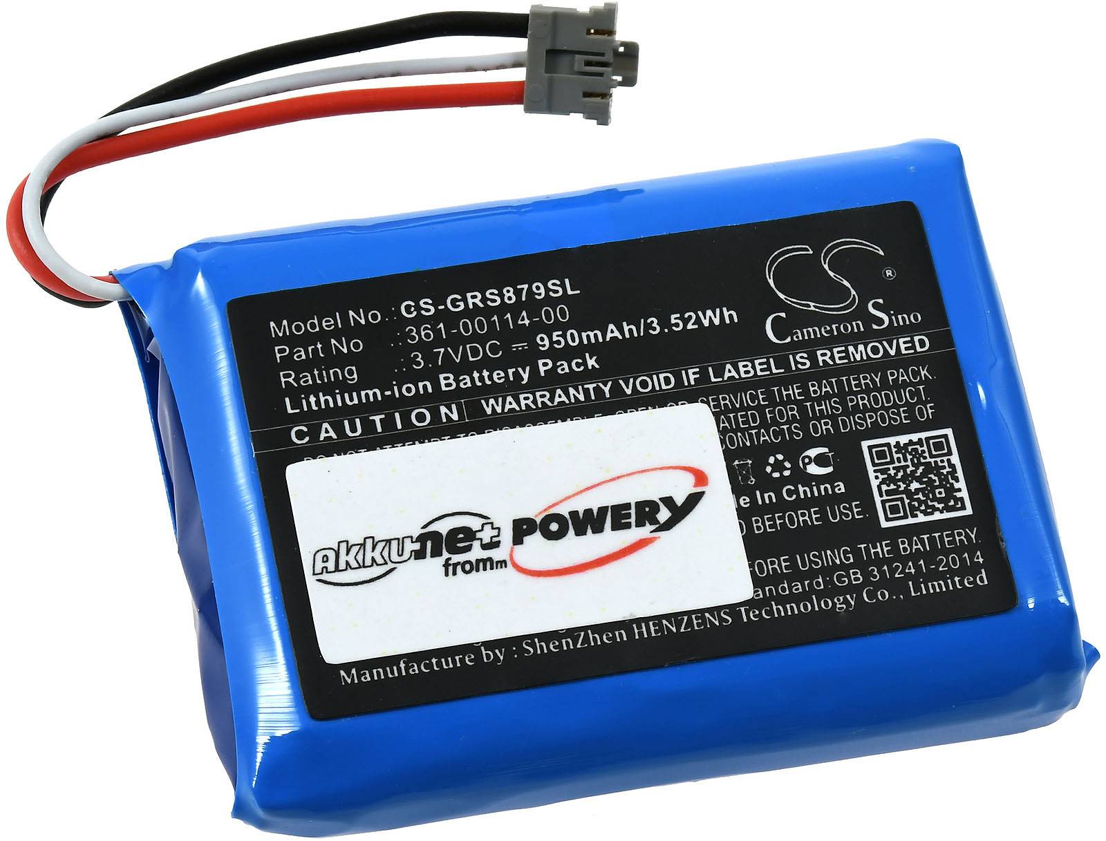 Powery Akku für GPS-Notsender Garmin 010-01879-00, 3,7V, Li-Ion