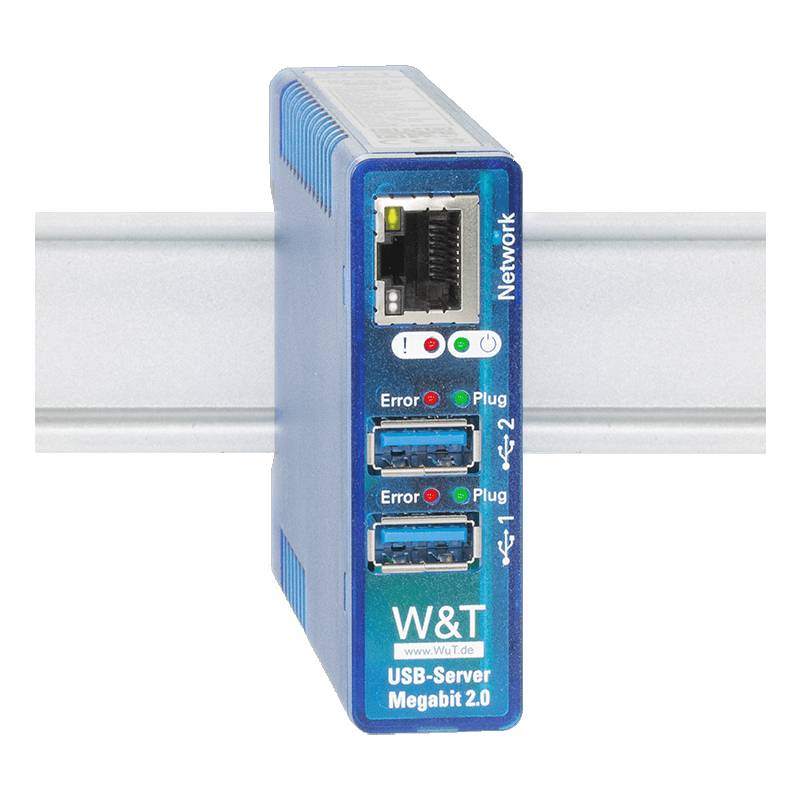 W&T USB-Server Megabit 2.0, 2 unabhängige USB-Ports