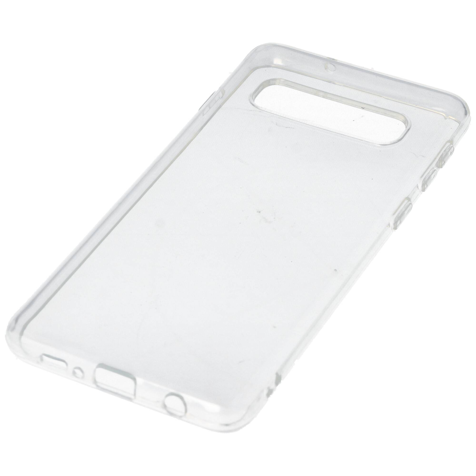 Hülle passend für Samsung Galaxy S10 - transparente Schutzhülle, Anti-Gelb Luftkissen Fallschutz Silikon Handyhülle robu