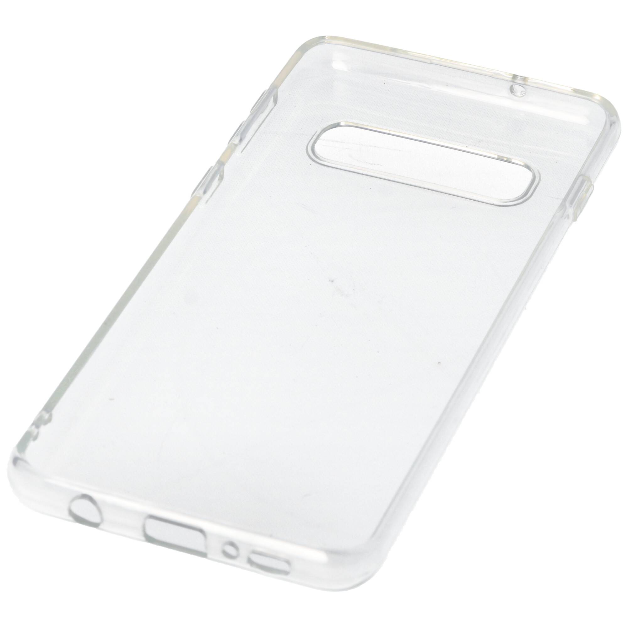 Hülle passend für Samsung Galaxy S10 - transparente Schutzhülle, Anti-Gelb Luftkissen Fallschutz Silikon Handyhülle robu