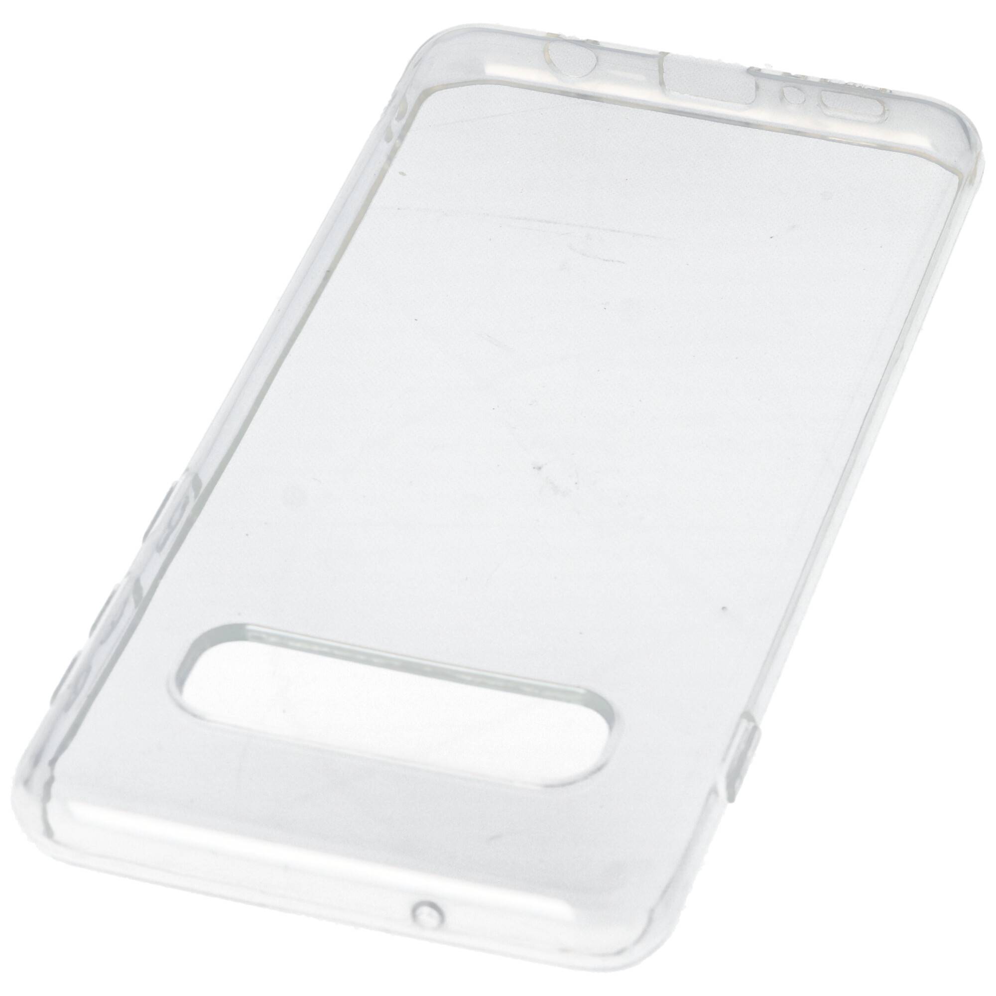 Hülle passend für Samsung Galaxy S10 - transparente Schutzhülle, Anti-Gelb Luftkissen Fallschutz Silikon Handyhülle robu