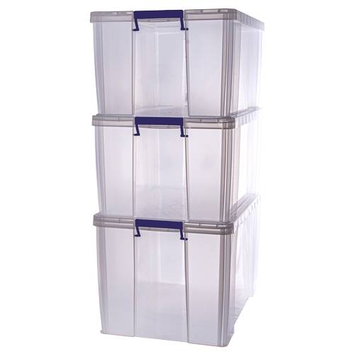 Fellowes ProStore, Aufbewahrungsbox, Transparent, Rechteckig, Polypropylen (PP), Einfarbig, Transparent