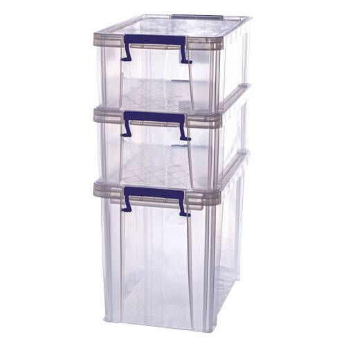 Fellowes ProStore, Aufbewahrungsbox, Blau, Weiß, Rechteckig, Polypropylen (PP), Einfarbig, Weiß