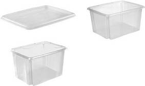 keeeper Aufbewahrungsbox ''emil'', 7 Liter, natur Dreh-/Stapelbox, mit Griffmulden, Farbe: natur-transparent,