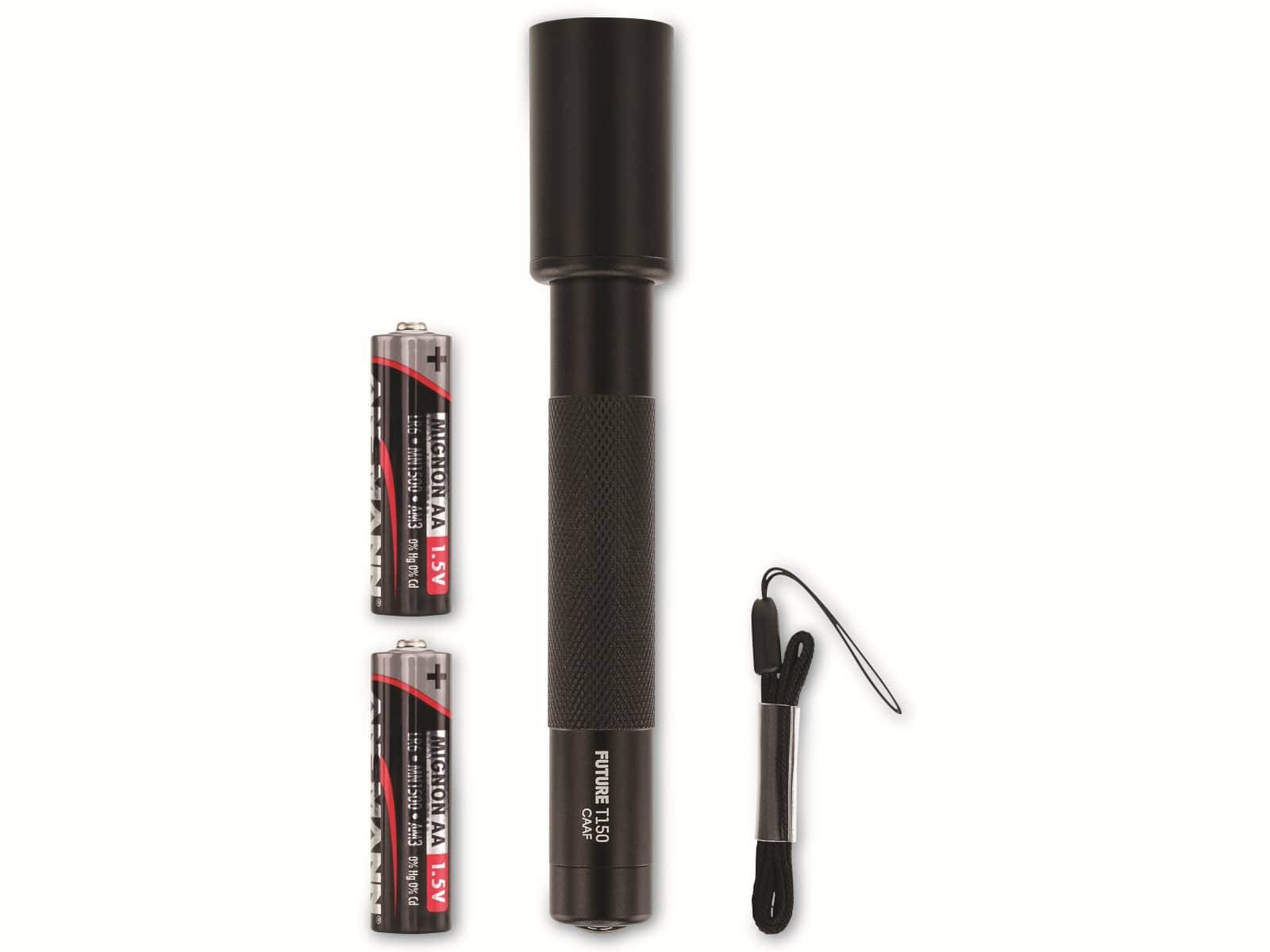 ANSMANN LED-Taschenlampe Future T150, Alu, 3W, 150 lm, batteriebetrieben