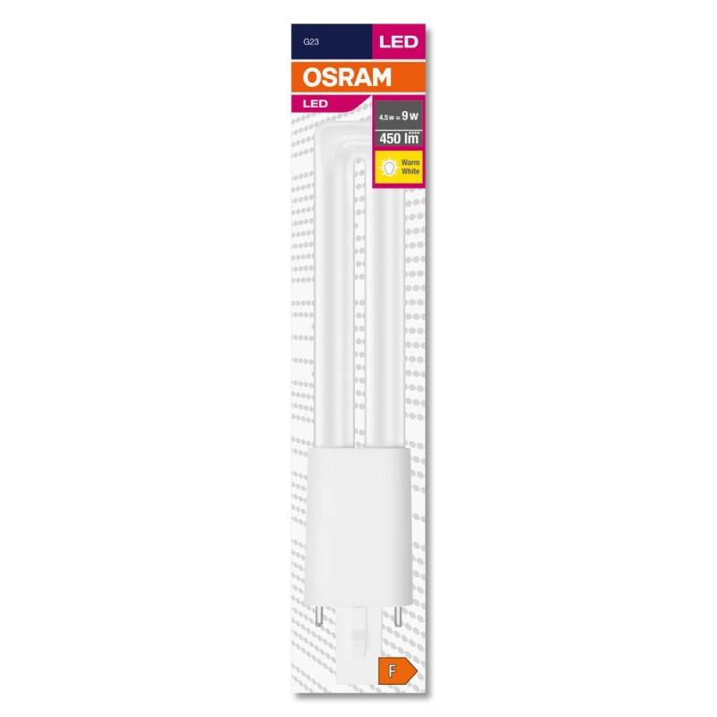 Osram LED-Lampe Verpackung, 450 Lumen, 9W, 3000K warmweiß.