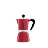 Bialetti Rainbow, Mokka-Kanne, Schwarz, Rot, Edelstahl, Aluminium, 3 Tassen, Rainbow, CE