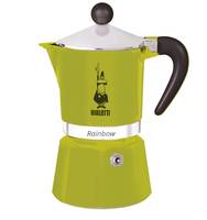 Bialetti Rainbow, 0,27 l, Aluminium, Thermoplast, Grün, 220 mm, 9,5 cm