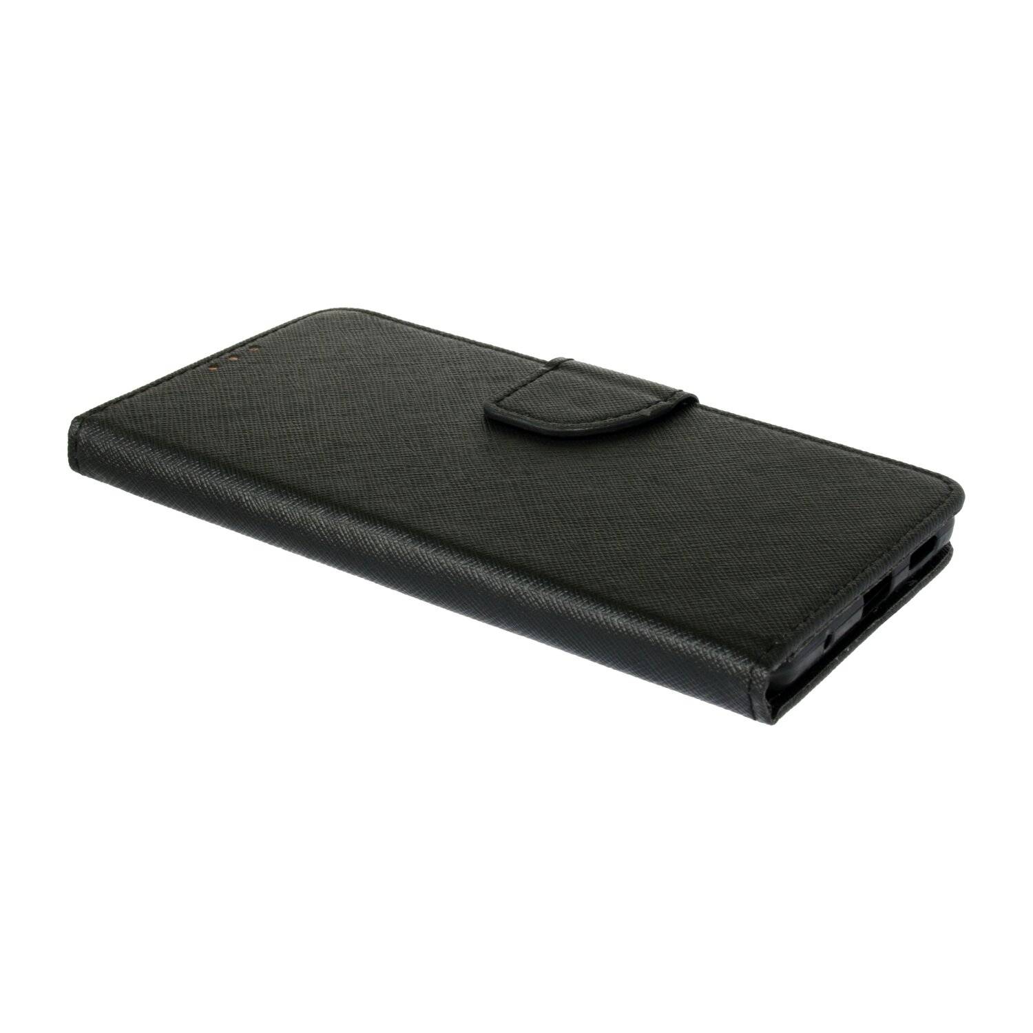 Buch Tasche "Fancy" für XIAOMI REDMI NOTE 10 PRO MAX Handy Hülle Etui Schutzhülle mit Standfunktion, Kartenfach Schwarz