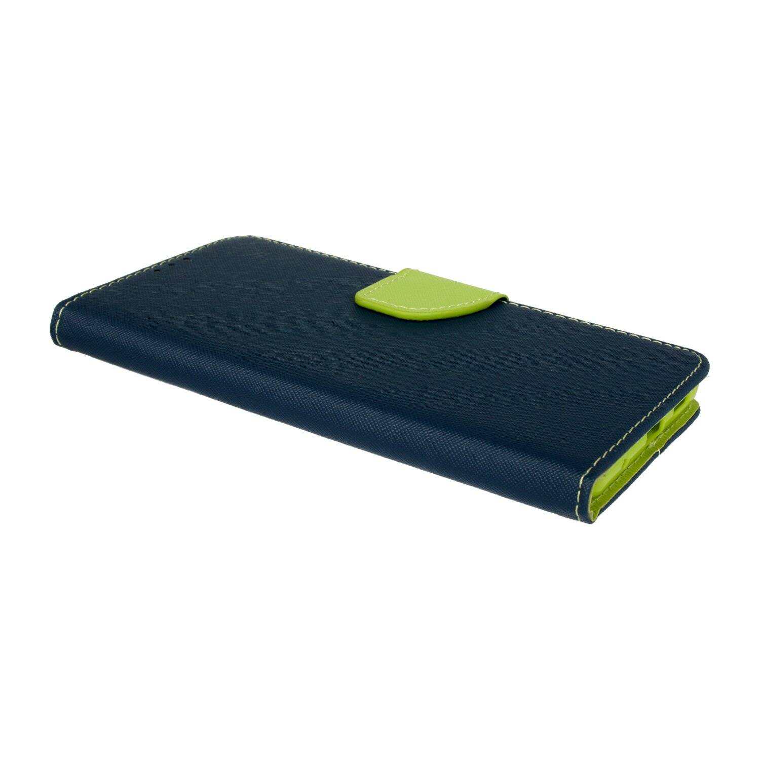 Buch Tasche "Fancy" für XIAOMI REDMI NOTE 10 PRO MAX Handy Hülle Schutzhülle mit Standfunktion, Kartenfach Blau-Grün