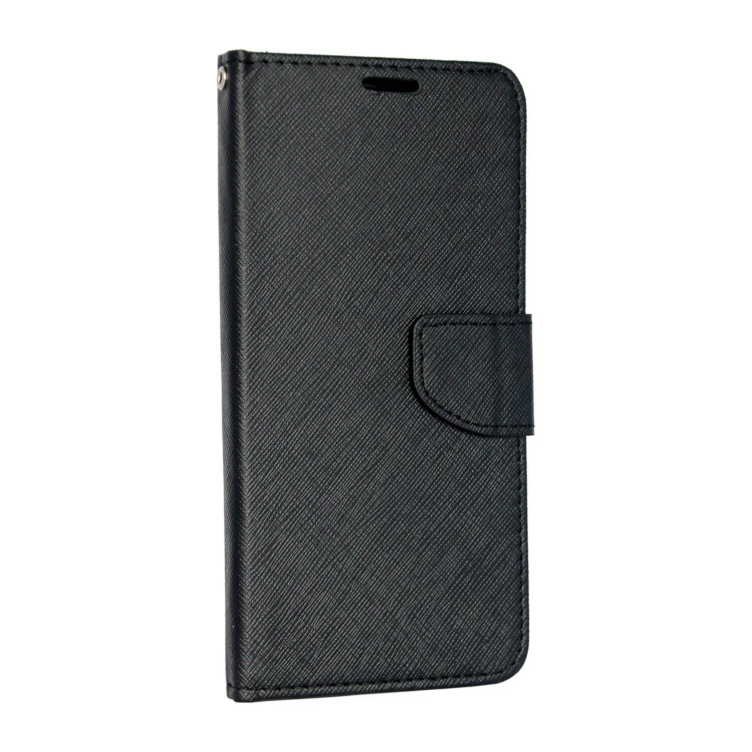 Buch Tasche "Fancy" für SAMSUNG GALAXY A82 (A826S) Handy Hülle Etui Schutzhülle mit Standfunktion, Kartenfach Schwarz