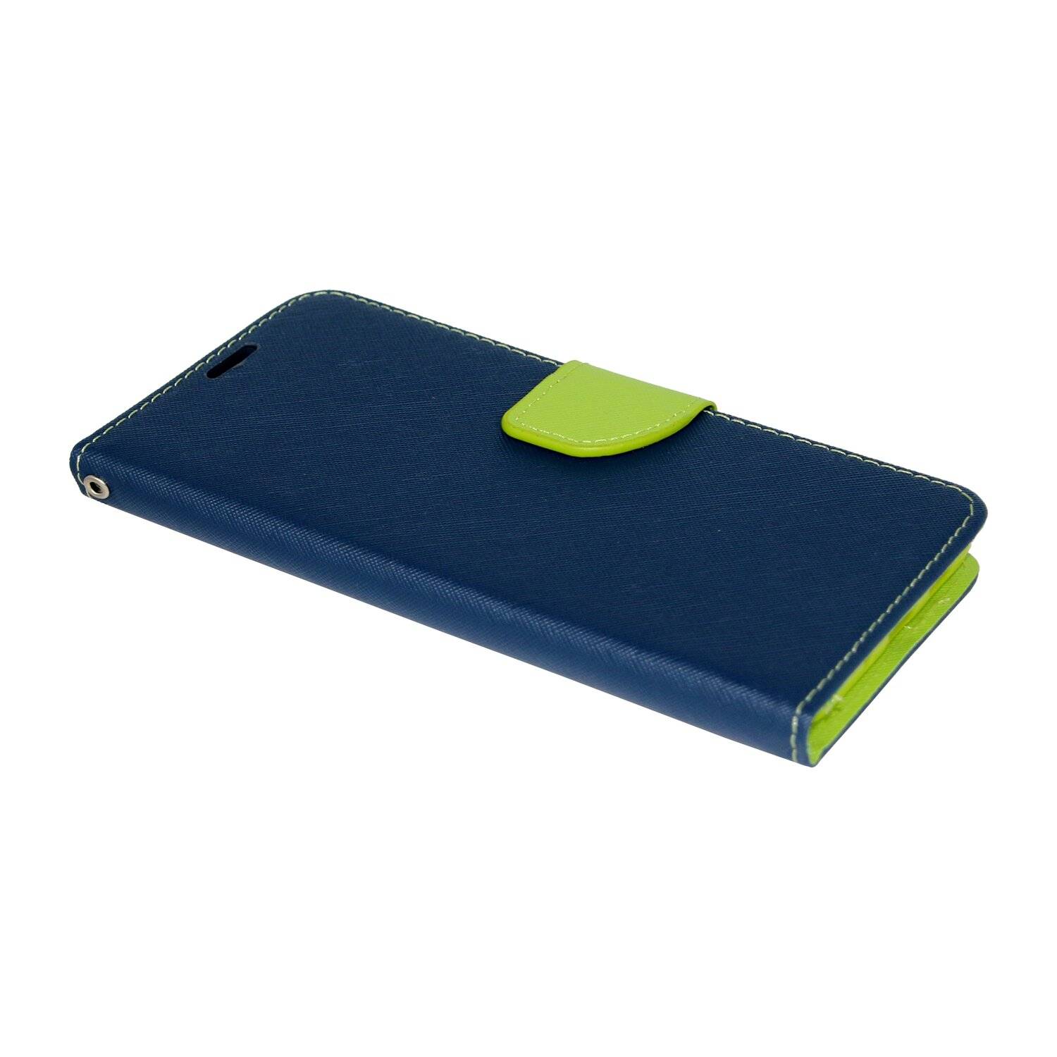 Buch Tasche "Fancy" für SAMSUNG GALAXY A82 (A826S) Handy Hülle Etui Schutzhülle mit Standfunktion, Kartenfach Blau-Grün