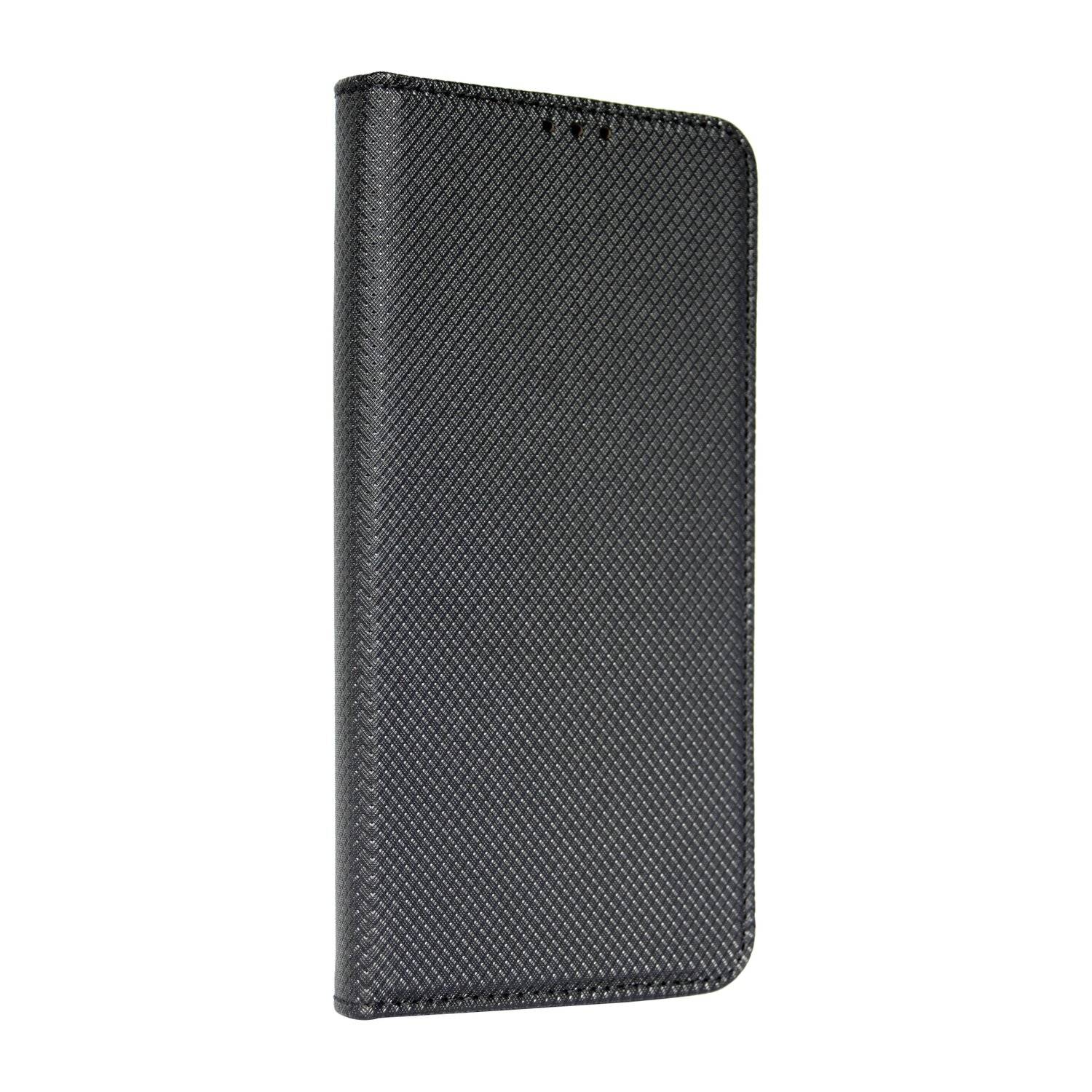 Buch Tasche "Smart" für SAMSUNG GALAXY F12 (F127G) Handy Hülle Etui Schutzhülle mit Standfunktion, Kartenfach Schwarz