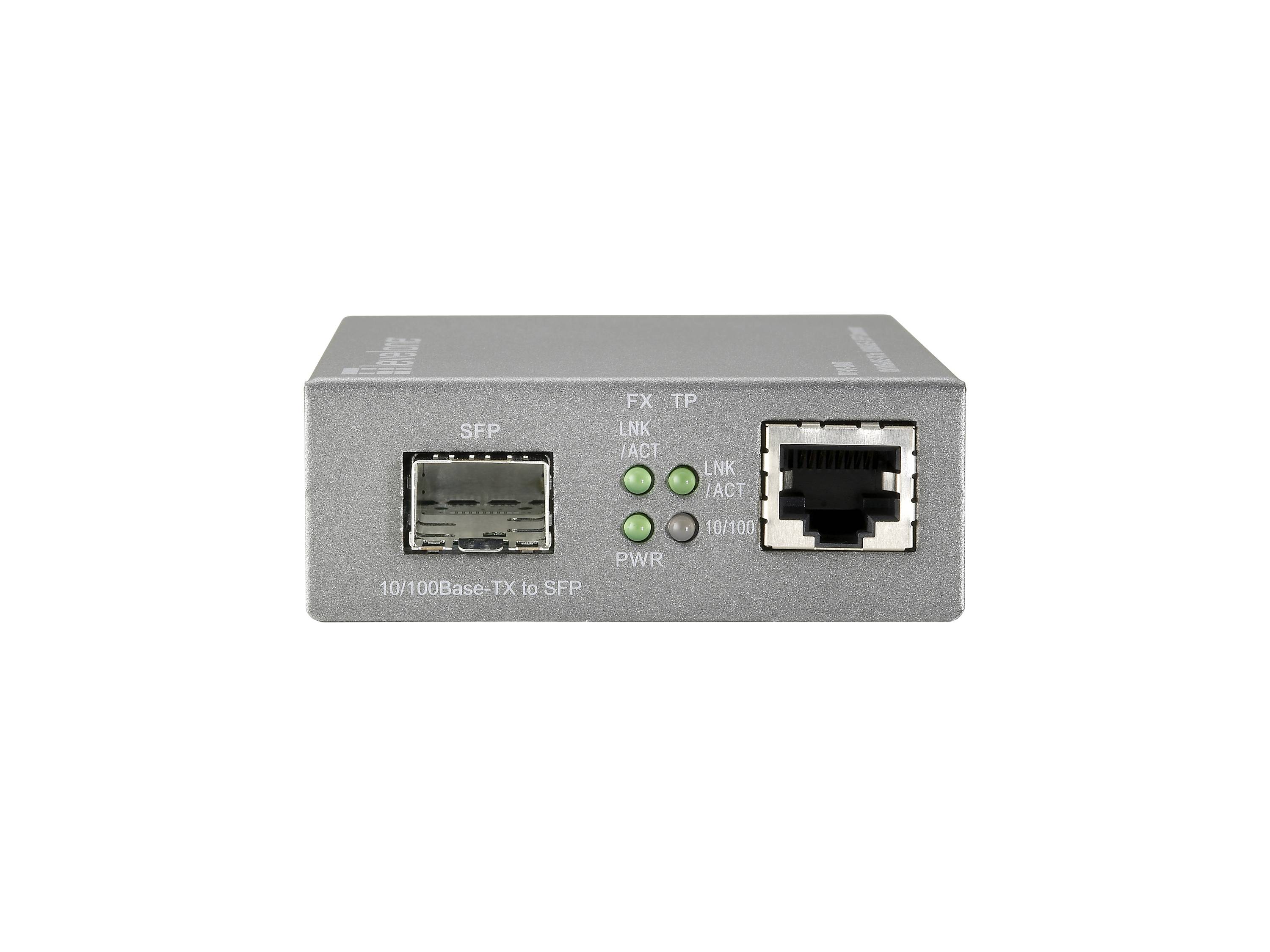 LevelOne Web Smart Series FVS-3800 - Medienkonverter - 100Mb LAN - 10Base-T, 100Base-TX, 100Base-X - RJ-45 / SFP (mini-GBIC)