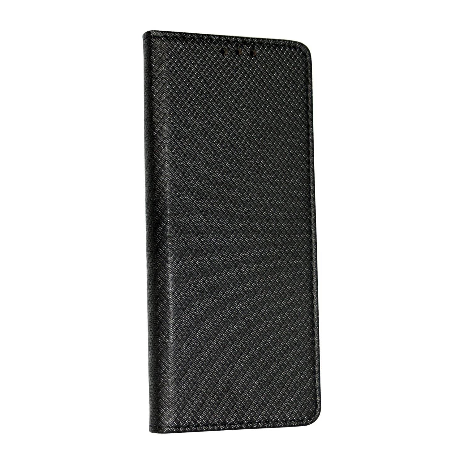 Elegante Buch-Tasche Hülle Smart Magnet für Sony Xperia 5 III Leder Optik Wallet Book-Style Cover Schale Schwarz
