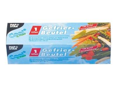 PAPSTAR - Gefrierbeutel - 1 L - Blau (Packung