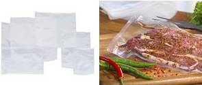 PAPSTAR Vakuumbeutel, Maße: (B)250 x (H)280 mm transparente Siegelrandbeutel, Stärke: 90 my,