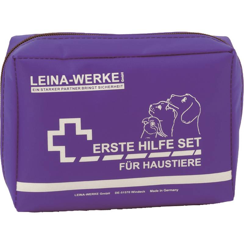 Leina Erste-Hilfe-Set für Haustiere, 24-teilig, blau