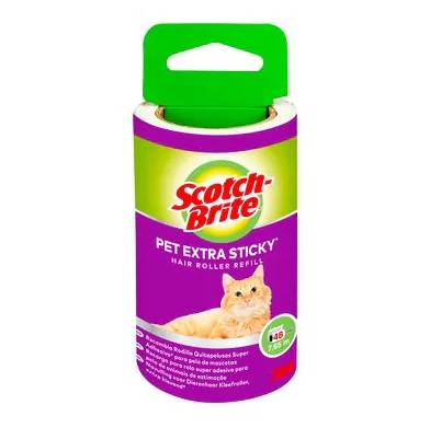 3M Scotch-Brite Pet Extra Sticky Ersatzrolle für Tierhaare - Roller - Schwarz