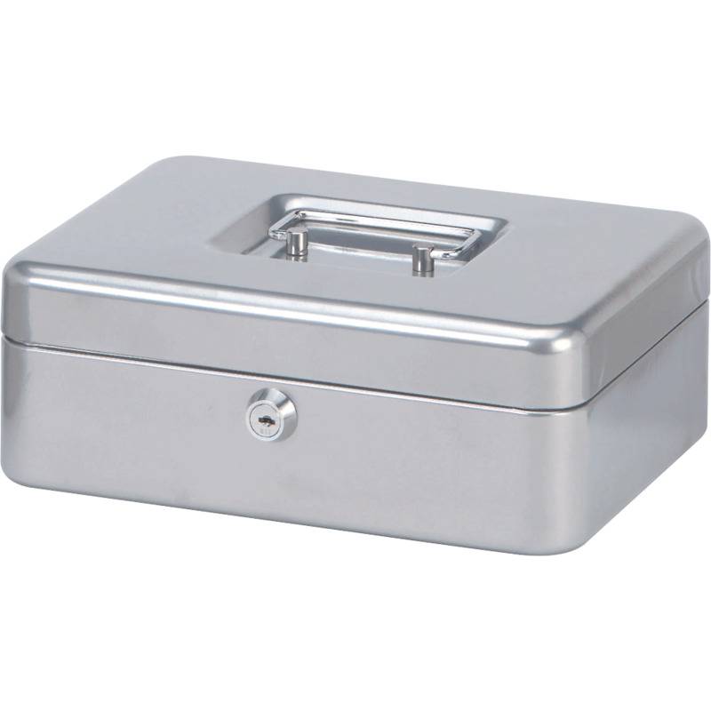 MAUL Geldkassette, silber, Maße: (B)250 x (T)191 x (H)90 mm