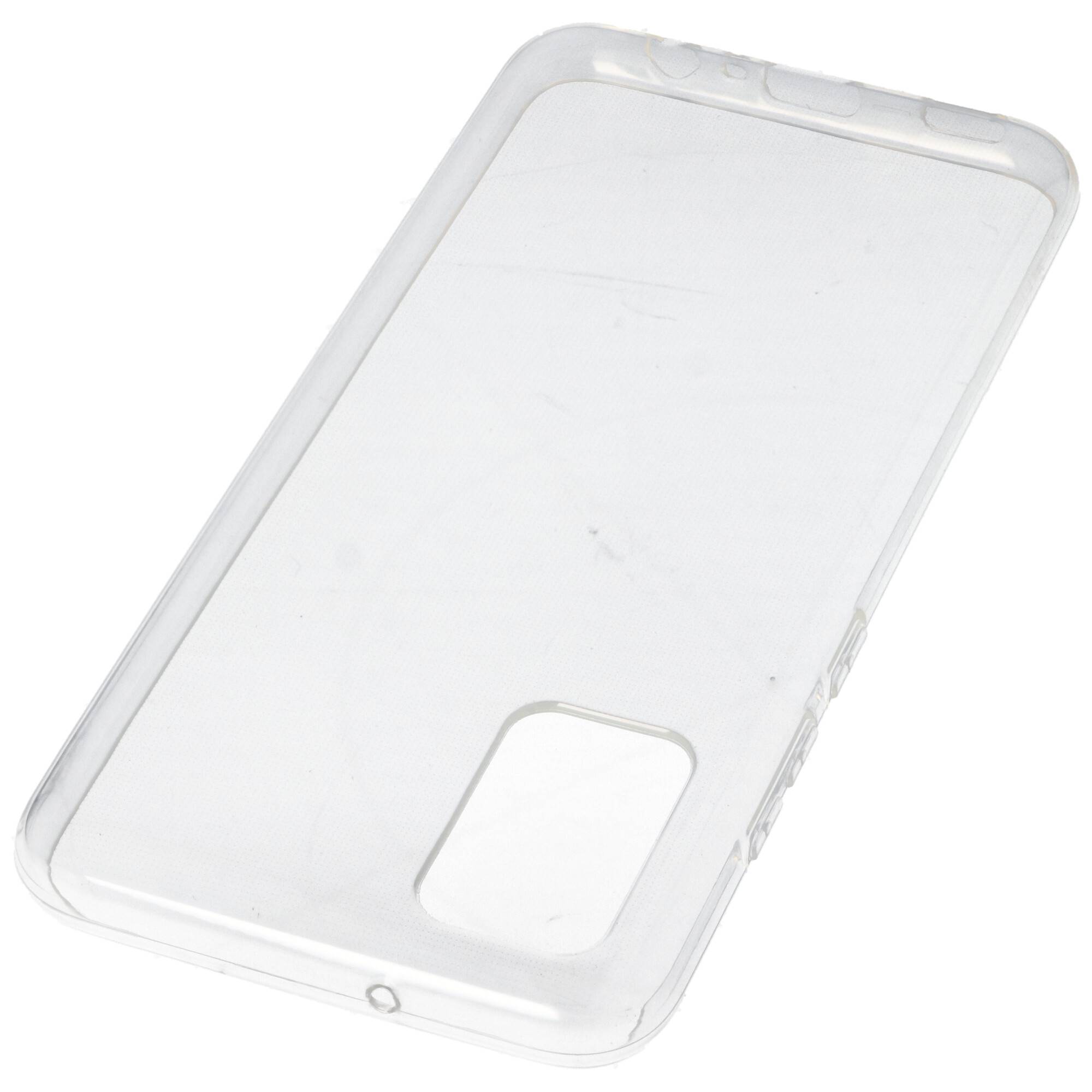 Hülle passend für Samsung Galaxy A02 S - transparente Schutzhülle, Anti-Gelb Luftkissen Fallschutz Silikon Handyhülle ro