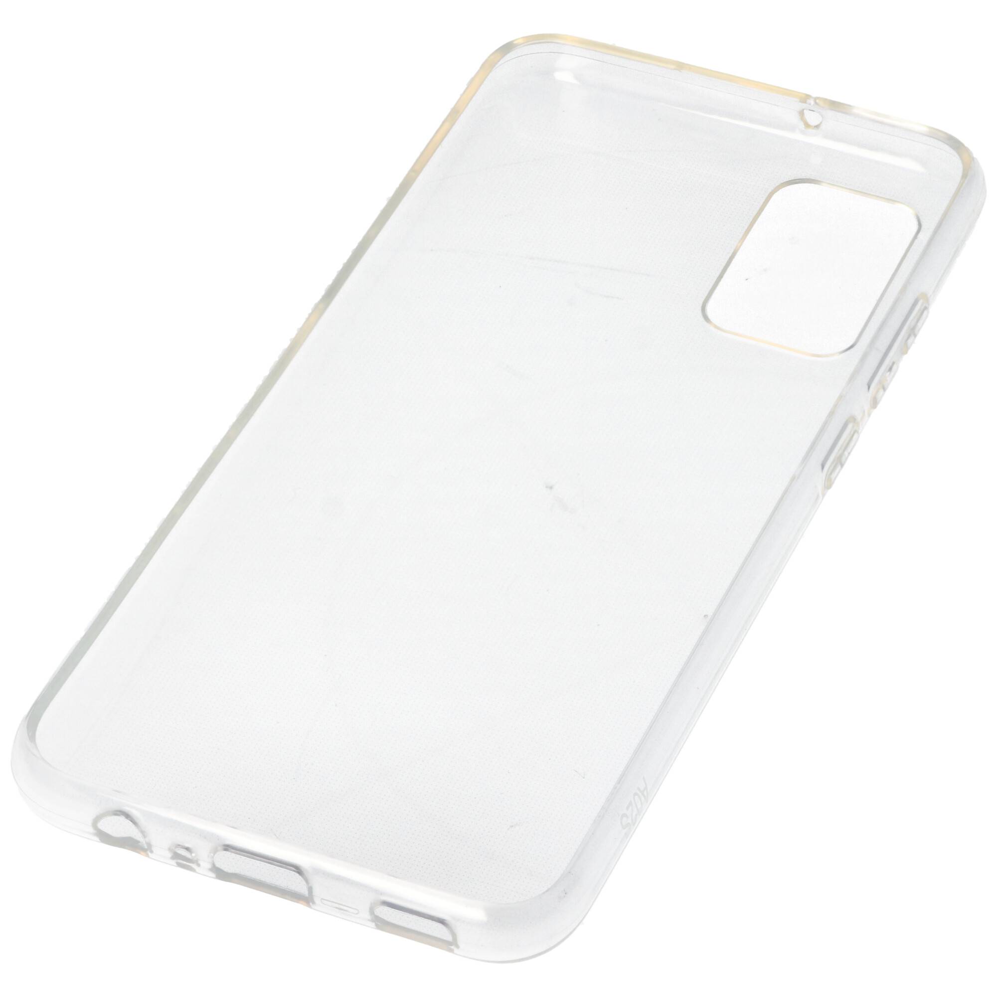 Hülle passend für Samsung Galaxy A02 S - transparente Schutzhülle, Anti-Gelb Luftkissen Fallschutz Silikon Handyhülle ro