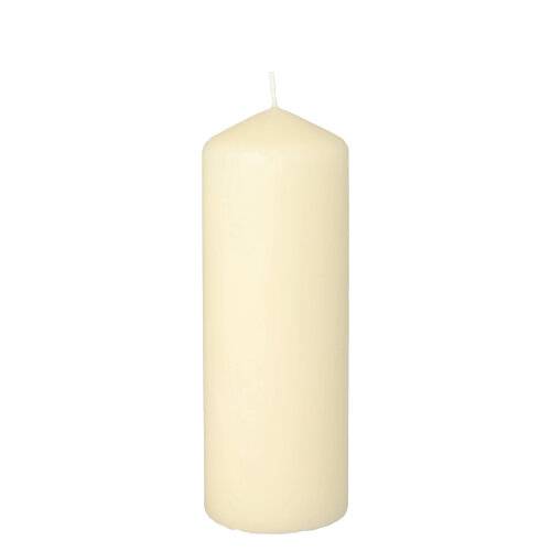 Stumpenkerze Ø 60 mm · 165 mm creme. Material: Paraffin. Farbe: creme