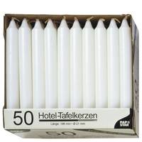 PAPSTAR Kerze - antik - weiß (Packung mit 50)