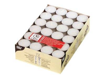 PAPSTAR - Teelicht - weiß (Packung mit 72)
