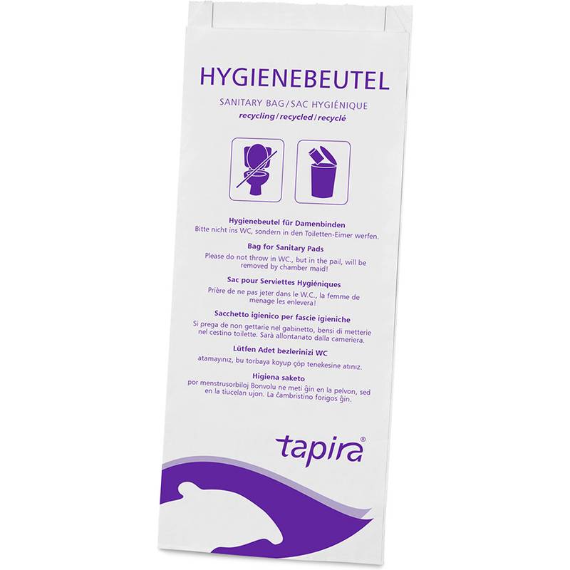 Tapira Papier-Hygienebeutel, bedruckt, weiß