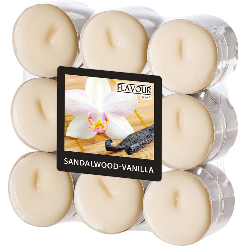 FLAVOUR by Gala Duft-Teelichter "Sandalwood-Vanilla"
