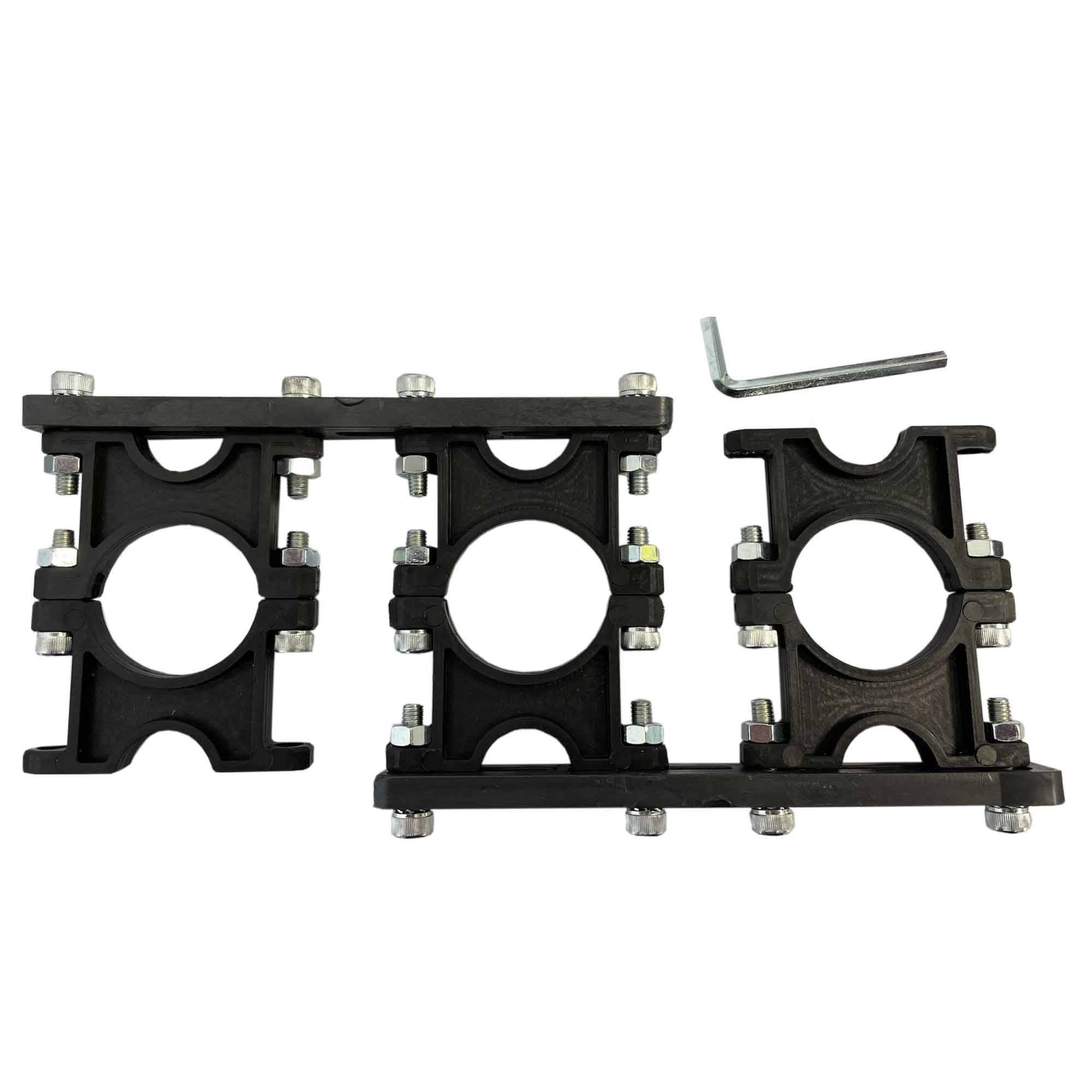 PremiumX Multifeedhalter 3-Fach Universal Multifeed aus Hartplastik Kunststoff 40mm Durchmesser