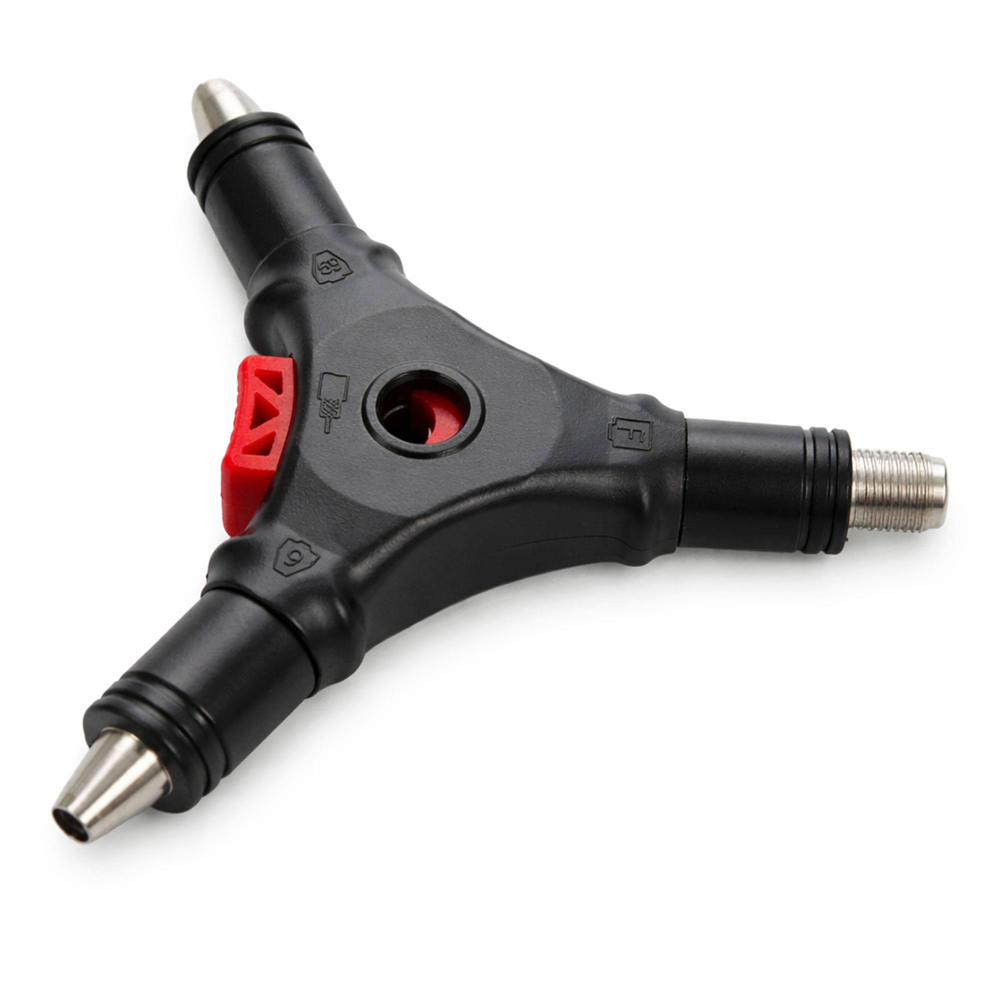 PremiumX CS-400 Abisolierer – 4-in-1 Werkzeug für Koaxialkabel RG59 & RG6, F-Stecker Montage, SAT- & TV-Kabel, präziser Kabelentmanteler