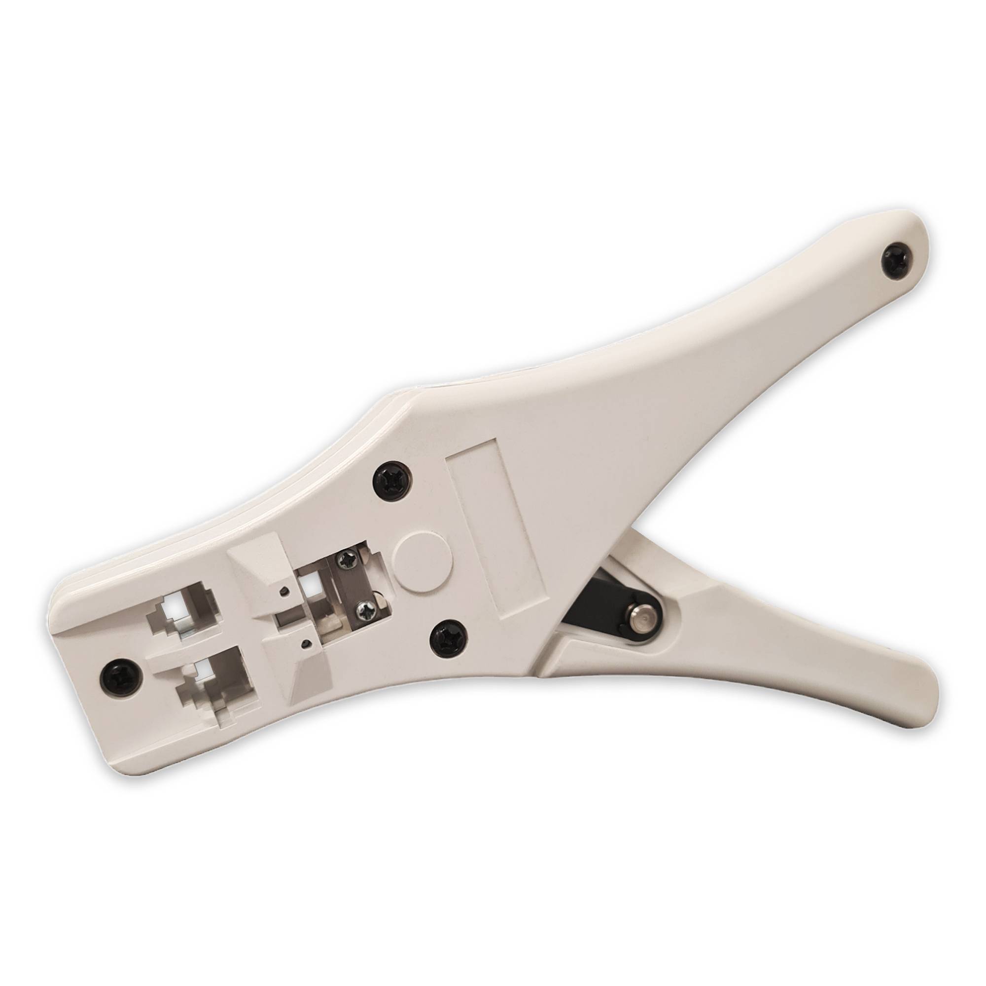 PremiumX Modular Crimpzange PX-376D für Netzwerkstecker RJ-45/8P8C RJ-11/6P4C LAN DSL Internet Zange Werkzeug Kabelschneider Kabelwerkzeug