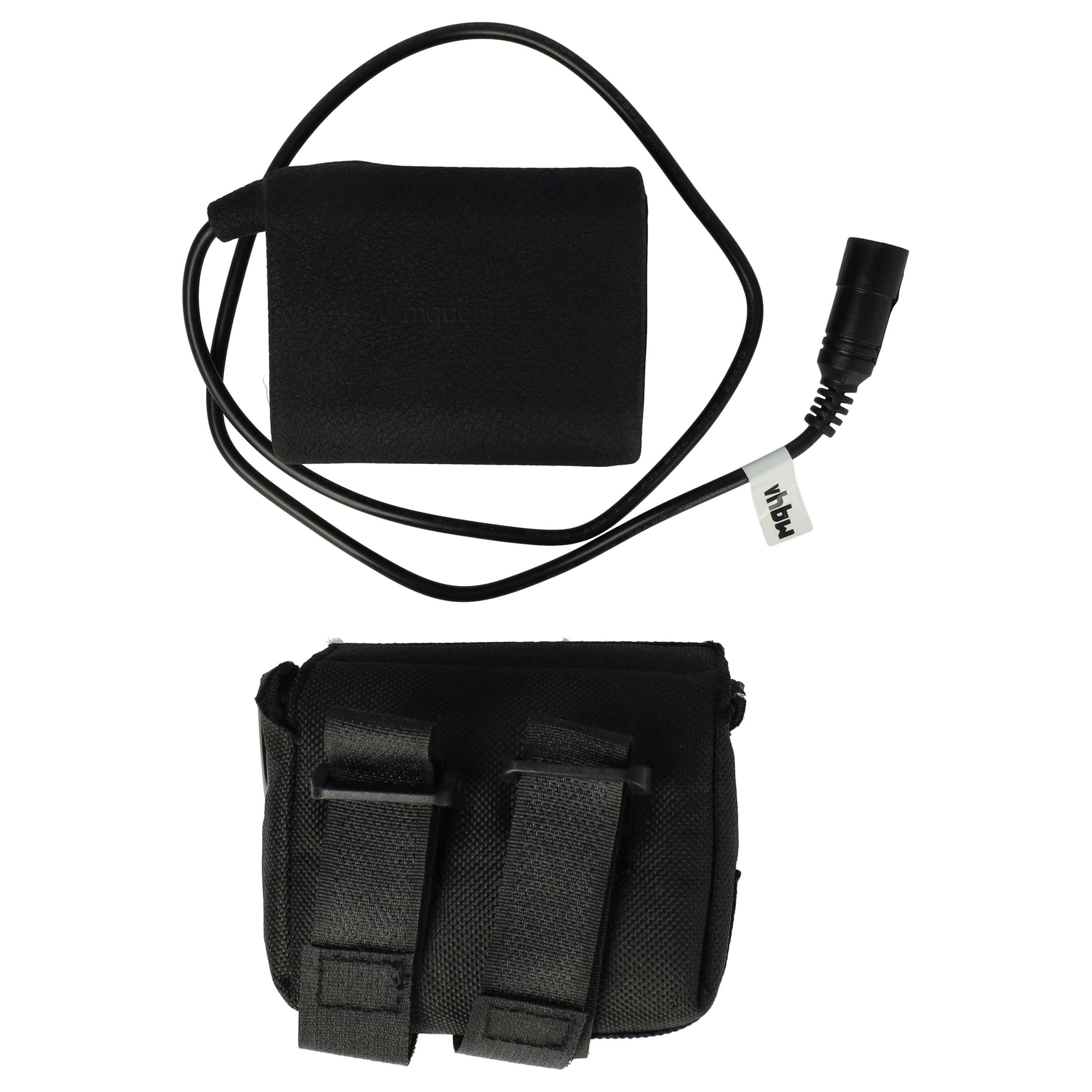 vhbw 1x Akkupack kompatibel mit Supernova M99 Mini Pro B54, B54 Max Fahrradlampen (7800 mAh, 8,4 V, Li-Ion), wasserabweisendes Gewebe